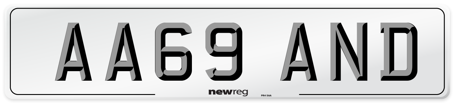 AA69 AND Number Plate from New Reg